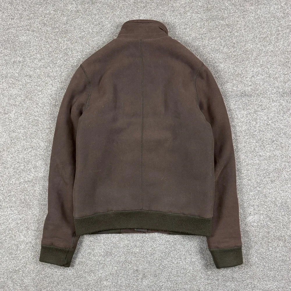 VTG Y2K Hollister Brown Faux Fur Lined Zip Up Cabrillo Sweatshirt Jacket Men’s L